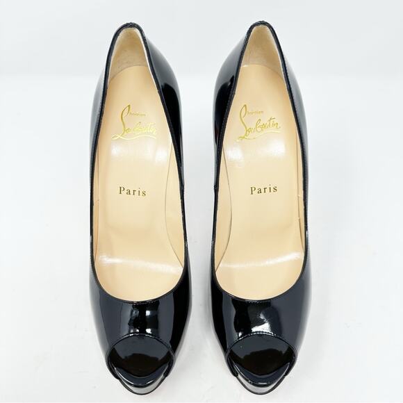 Christian Louboutin New Very Prive Patent Leather Heels Pumps Size 37.5 - Picture 4 of 13